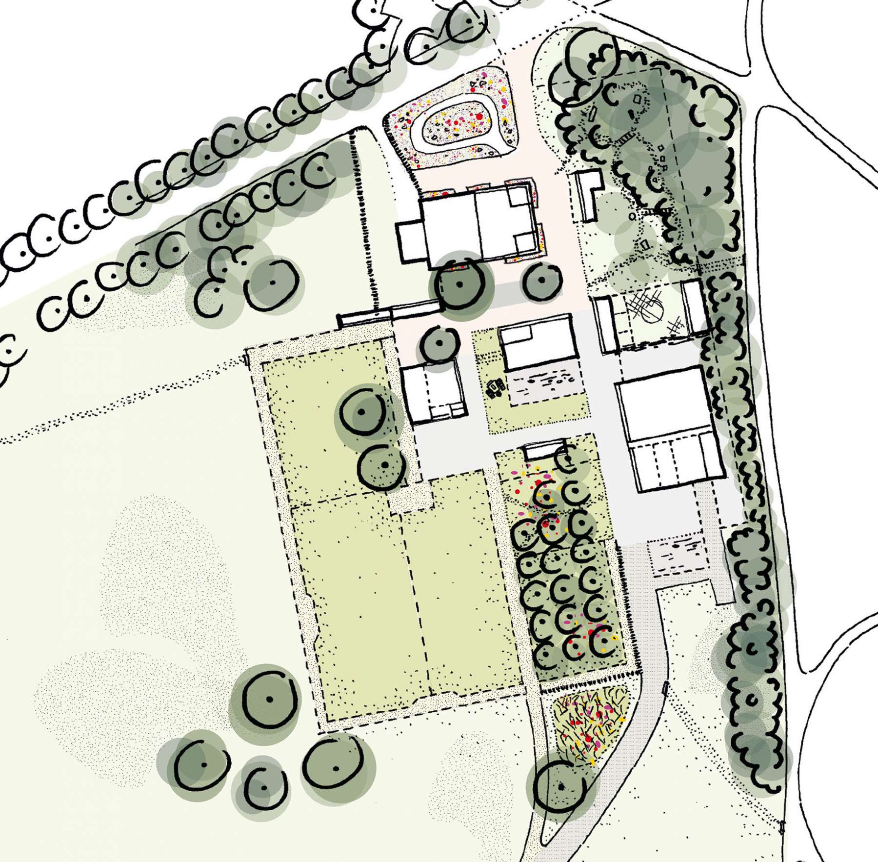 Le Far West landschapsarchitecten - structuurplan