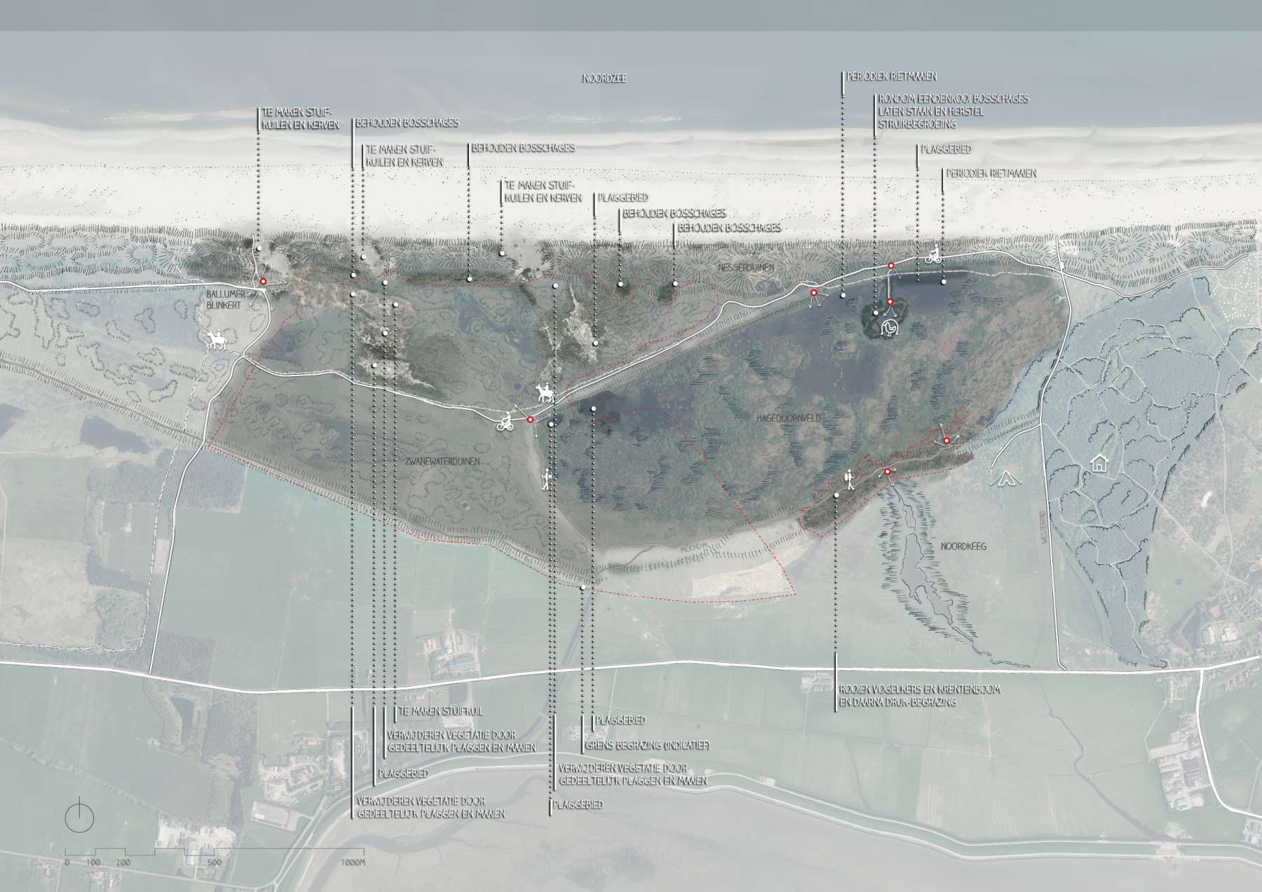 plankaart met uitleg
